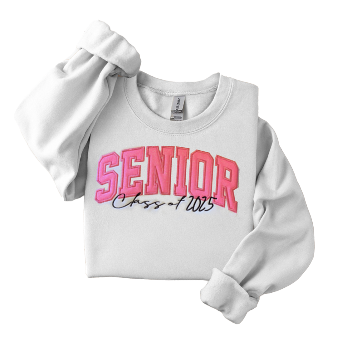 SENIOR GLITTER APPLIQUE SWEATSHIRT